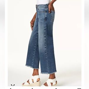 Eileen Fisher Wide Leg Raw Hem Crop